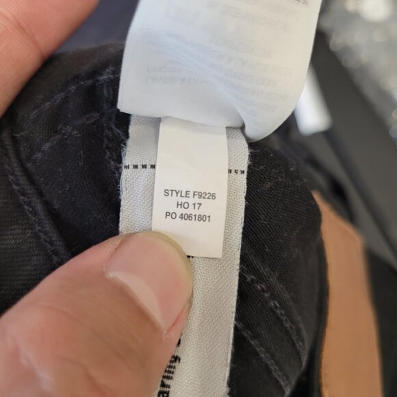 Madewell Women Black 10" High Rise Skinny Frayed Hem Jeans Size 24 - Picture 15 of 15